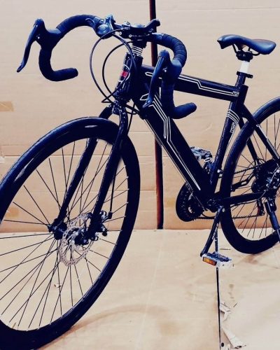 Blue Carbon Steel Sport Racing Cycle