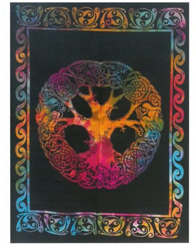 Cotton Wall Art - Tree with Adam and Eve