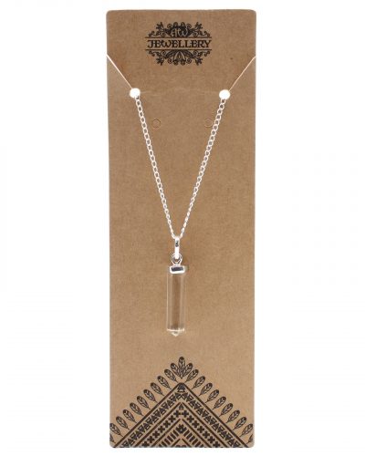 Gemstone Classic Point Pendant - Rock Quartz