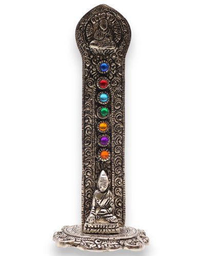 7 Chakra Tower Buddha Incense Holder 16x6x7cm