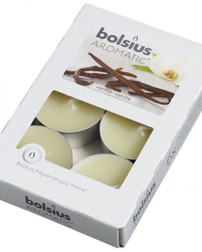 Pack of 6 Scented Tealights - Vanilla