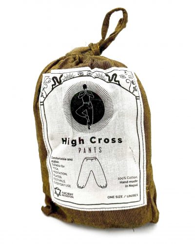 Yoga and Festival Pants - High Cross Himalayan Print on Orange