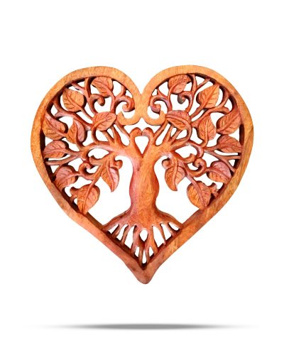 Heart Decorative Wooden Tree of Life Panel 30cm