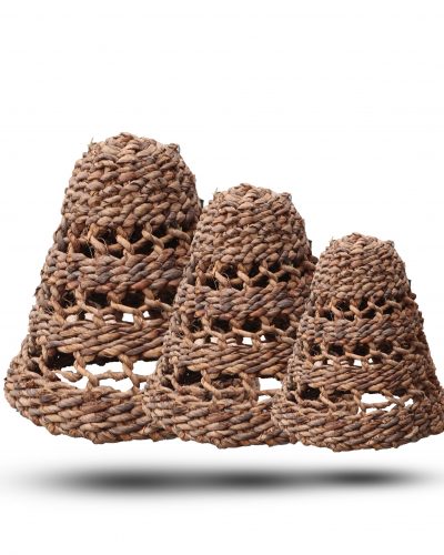 Natural Banana Leaf Lamp Shades - Set of 3