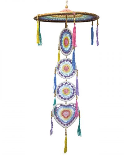 Extra Large Drama Dreancatcher - Pastal Rainbow