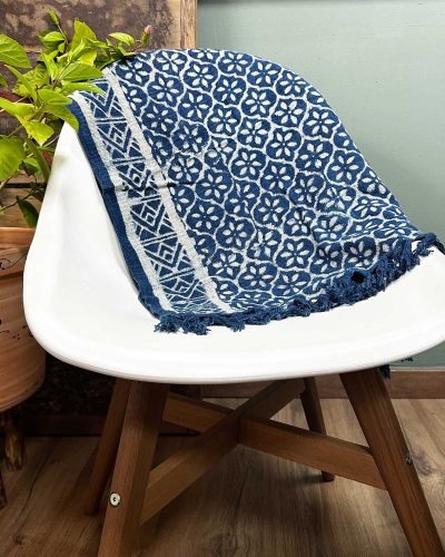 Handmade Indigo Runner - 170x60cm - Madjid Tiles