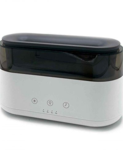 Modern Aroma Diffuser - Led Clock - USB-C - Flame Effect