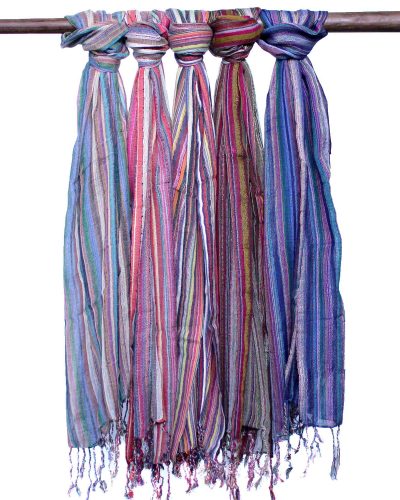 Indian Boho Scarves - 50x180cm - Random Purples