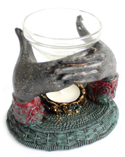 Antique Buddha - Offering Hands Oil Burner