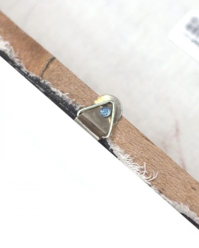 Buddah Painting - Grey Brocade Detail