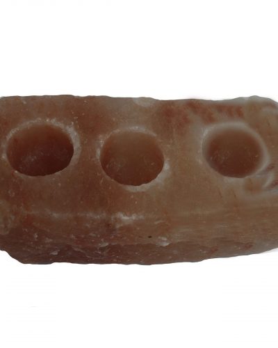 Natural Salt Candle Holder - 3 holes