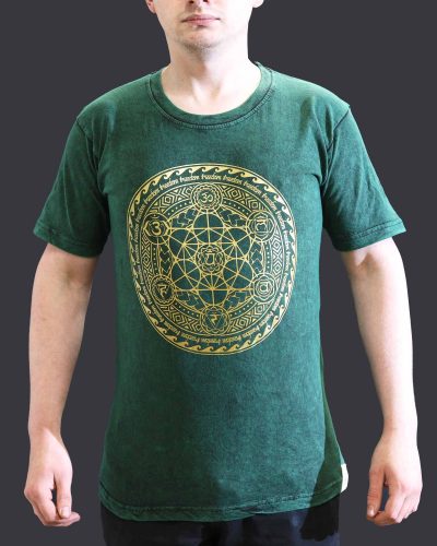 Small Stone Washed Teashirt - Chakra - Green