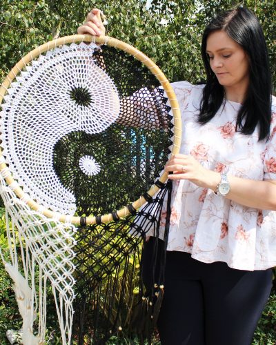Bali Dreamcatchers - Extra Large Ying Yang D: 50cm