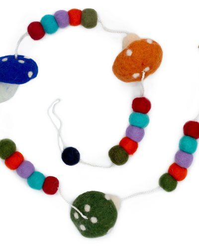 Felt Wall Hanging  - Mushrooms (random colours)