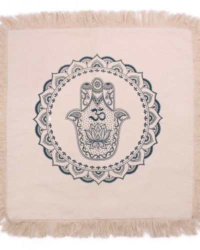Hamsa Mandala  Cushion - 60x60cm - green