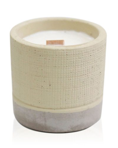 Pot Concrete Soy Candle - Grey - Coffee in the Club