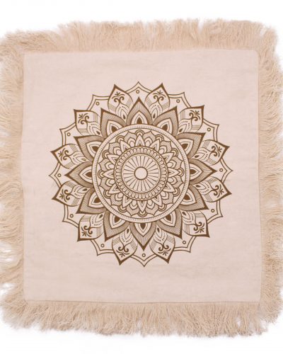 Lotus Mandala  Cushion - 45x45cm - bronze