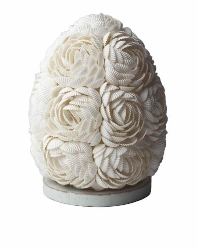 Boho Sea Shell Lamp - Rose Oval - 20cm