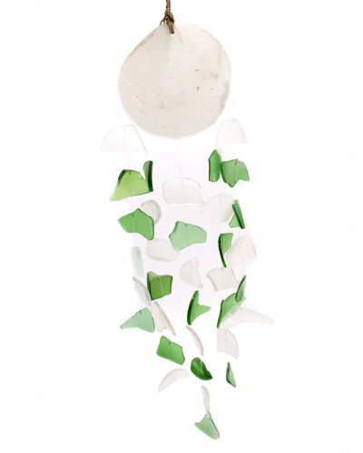 Copis & Glass Drop - Green and White Glass