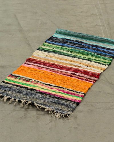 Large Rag Rug - 150x90cm - premium quality - Rainbow Colours