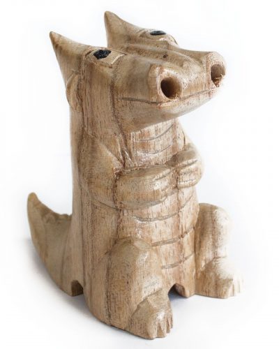 Wooden Carved Incense Burner - Small Dragon