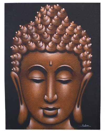 Buddah Painting - Copper Sand Finish