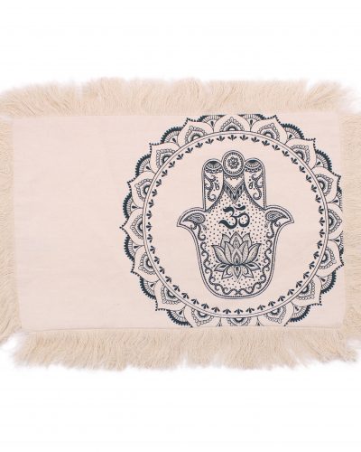 Hamsa Mandala  Cushion - 30x50cm - green