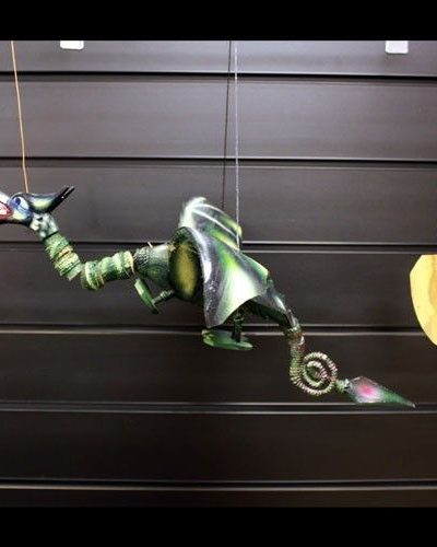 Green Coconut Dragon Mobile 37cm