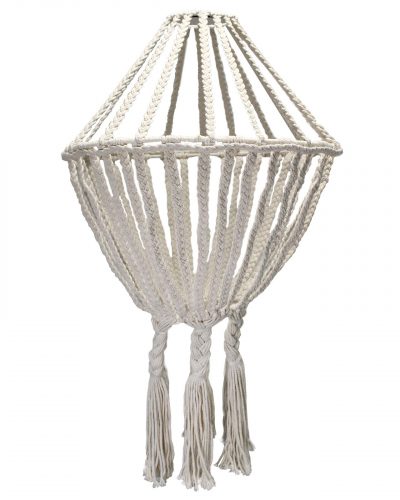 Macrame Large Drop Chandelier - Natural