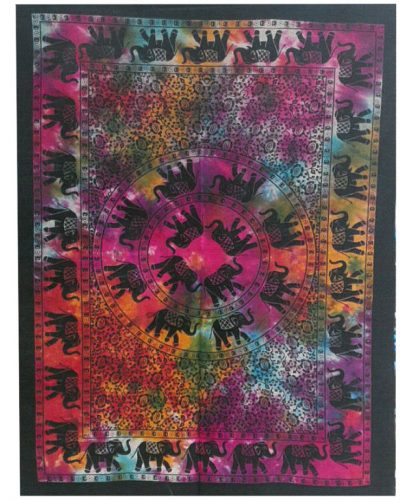 Cotton Wall Art - Elephant Mandala