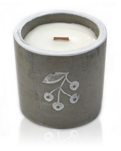 Med Concrete Soy Candle - Berrys - Juniper and Sweet Gin