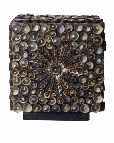 Boho Sea Shell Lamp - Chocolate Twist Square - 15cm