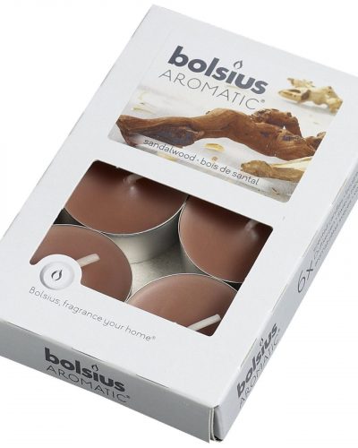 Pack of 6 Scented Tealights - Sandalwood