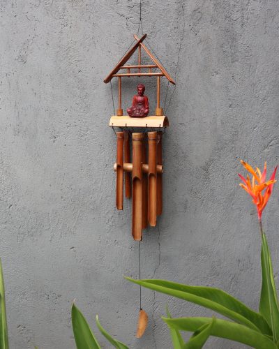 Bamboo Windchime - Natural finish - Brown Buddha 6 Tubes