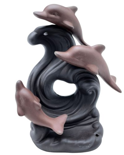 Backflow Incense Burner - Dolphin Wave
