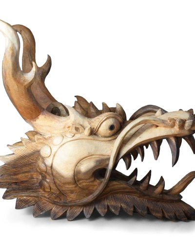 Live Size Dragon Head Carving  - 30cm