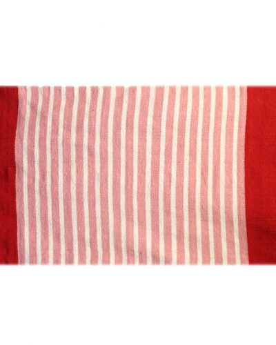 Indian Cotton Rug - 70x170cm - Red/Pink
