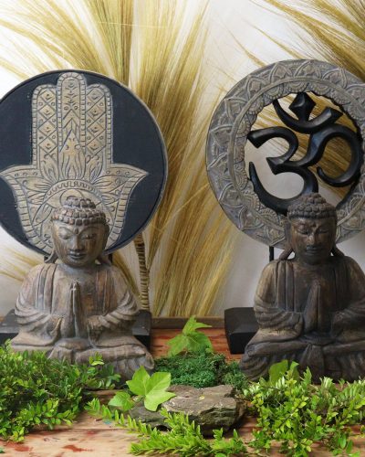 Buddha Feng Shui Set - Hamsa - Grey (2 Designs)