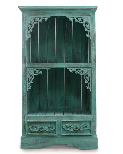 Albasia Bathroom Cabinet - Turquoise wash