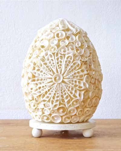 Boho Sea Shell Lamp - Cut Art Shell Oval - 15cm
