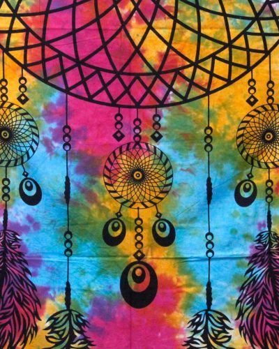 Double Cotton Bedspread + Wall Hanging - Dreamchatcher 230cm x 200cm