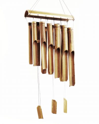 Bamboo Windchime - Natural finish - 12 Large Tubes