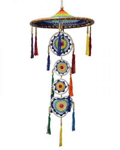 Large Drama Dreancatcher - Vivid Rainbow