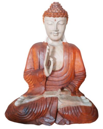 Hand Carved Buddha Statue - 60cm Teaching Transmission