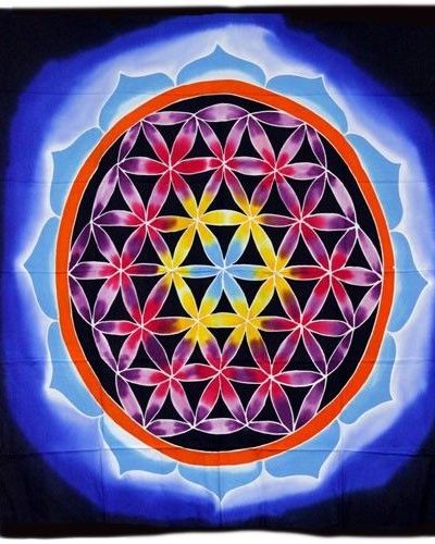 Flower of Life and Love 107x103cm