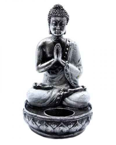 Buddha Candle Holder - White - Medium