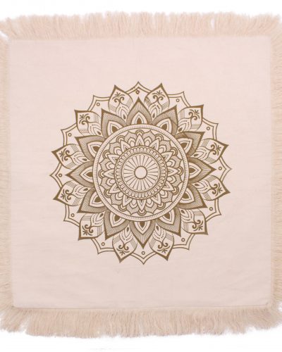 Lotus Mandala  Cushion - 60x60cm - bronze