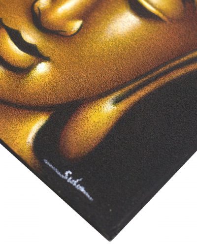 Buddah Painting - Gold Sand Finish