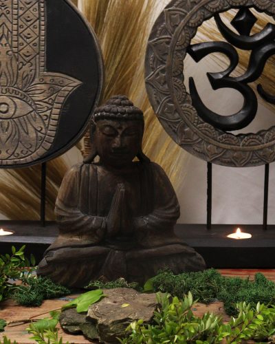 Buddha Feng Shui Set - Om - Grey & Black (2 Designs)