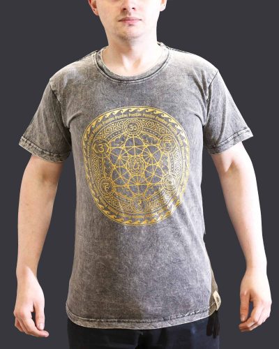 Small Stone Washed Teashirt - Chakra - Dark Grey